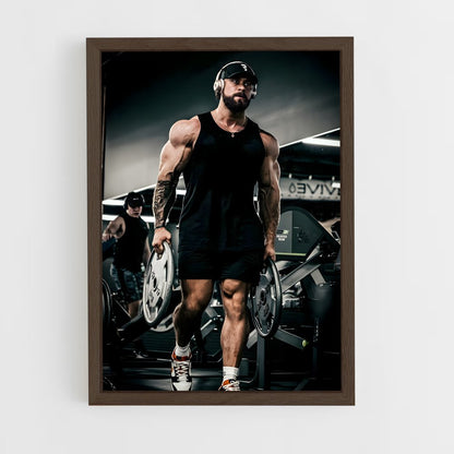 cbum-5 cadre Bois foncé
