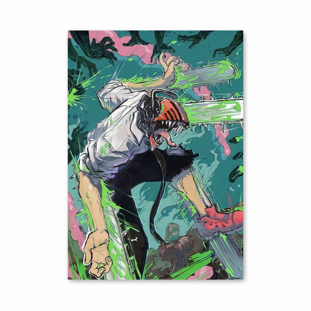 Poster Chainsaw Man Graffiti