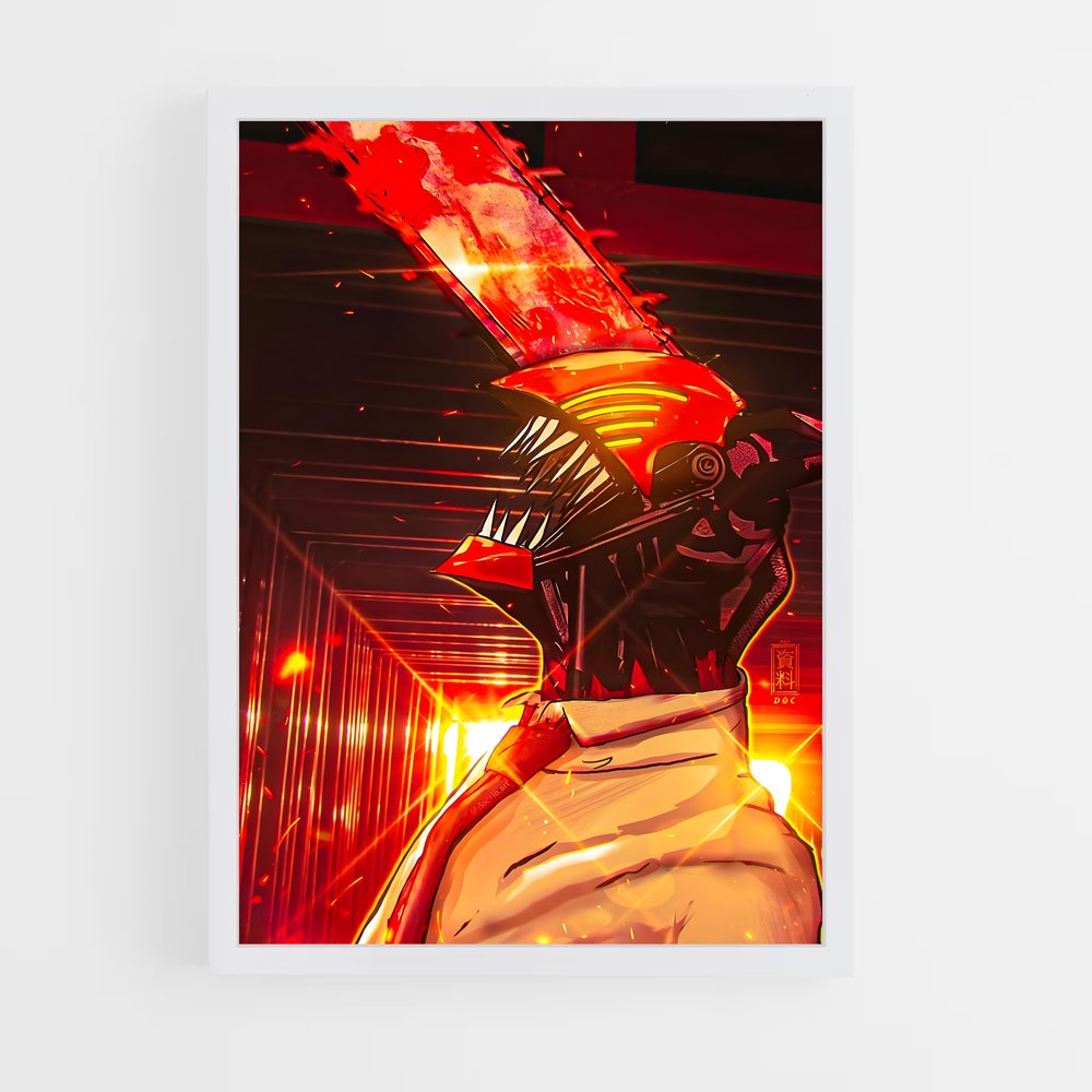 chainsaw-man-17 cadre Blanc