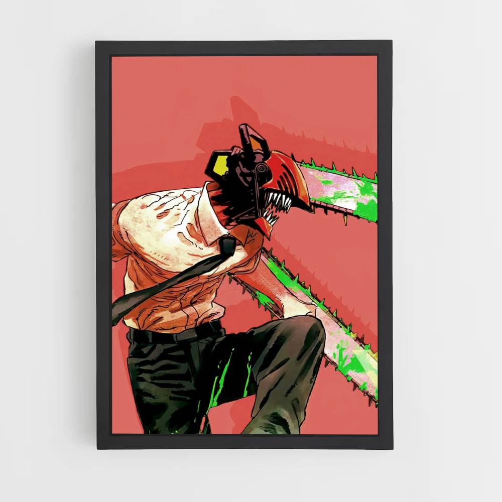 Poster Chainsaw Man Orange