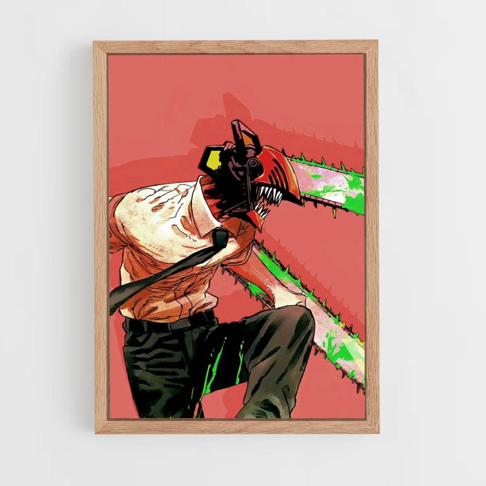 Poster Chainsaw Man Orange