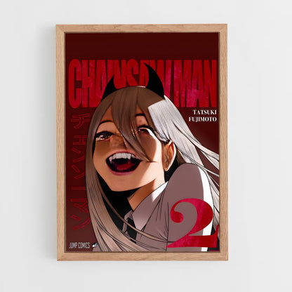 chainsaw-man-9 cadre Bois clair