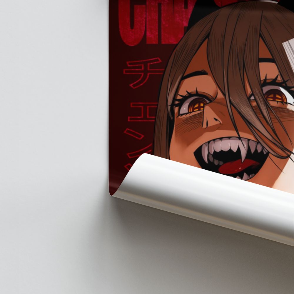 Poster Chainsaw Man Power Couverture