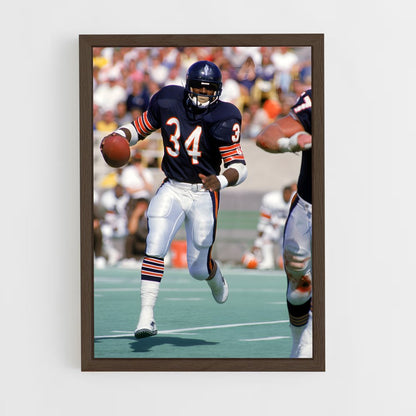 chicago-bears-6 cadre Bois foncé
