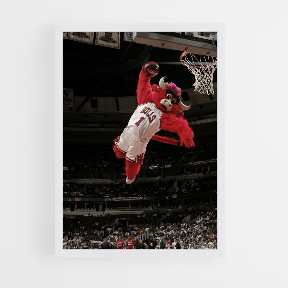 Poster Mascotte Chicago Bulls