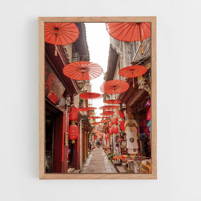 Poster Chine Rouge