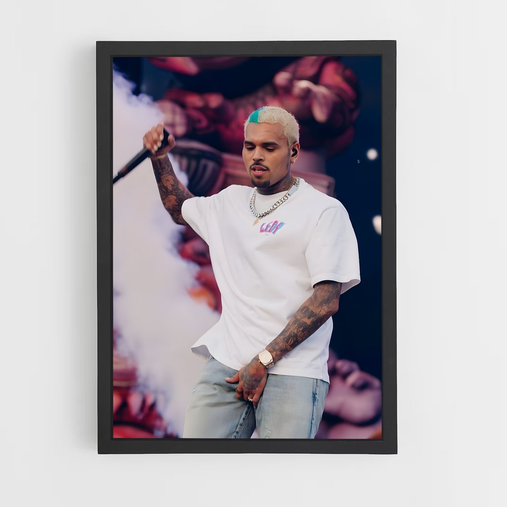 chris-brown-3 cadre Noir
