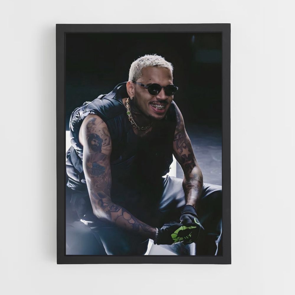 Poster Sourire Chris Brown