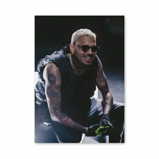 Poster Sourire Chris Brown