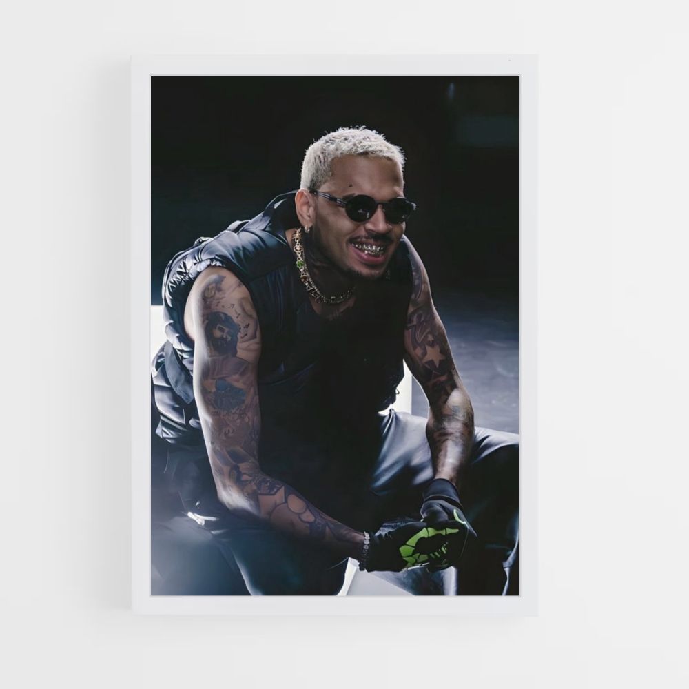 Poster Sourire Chris Brown