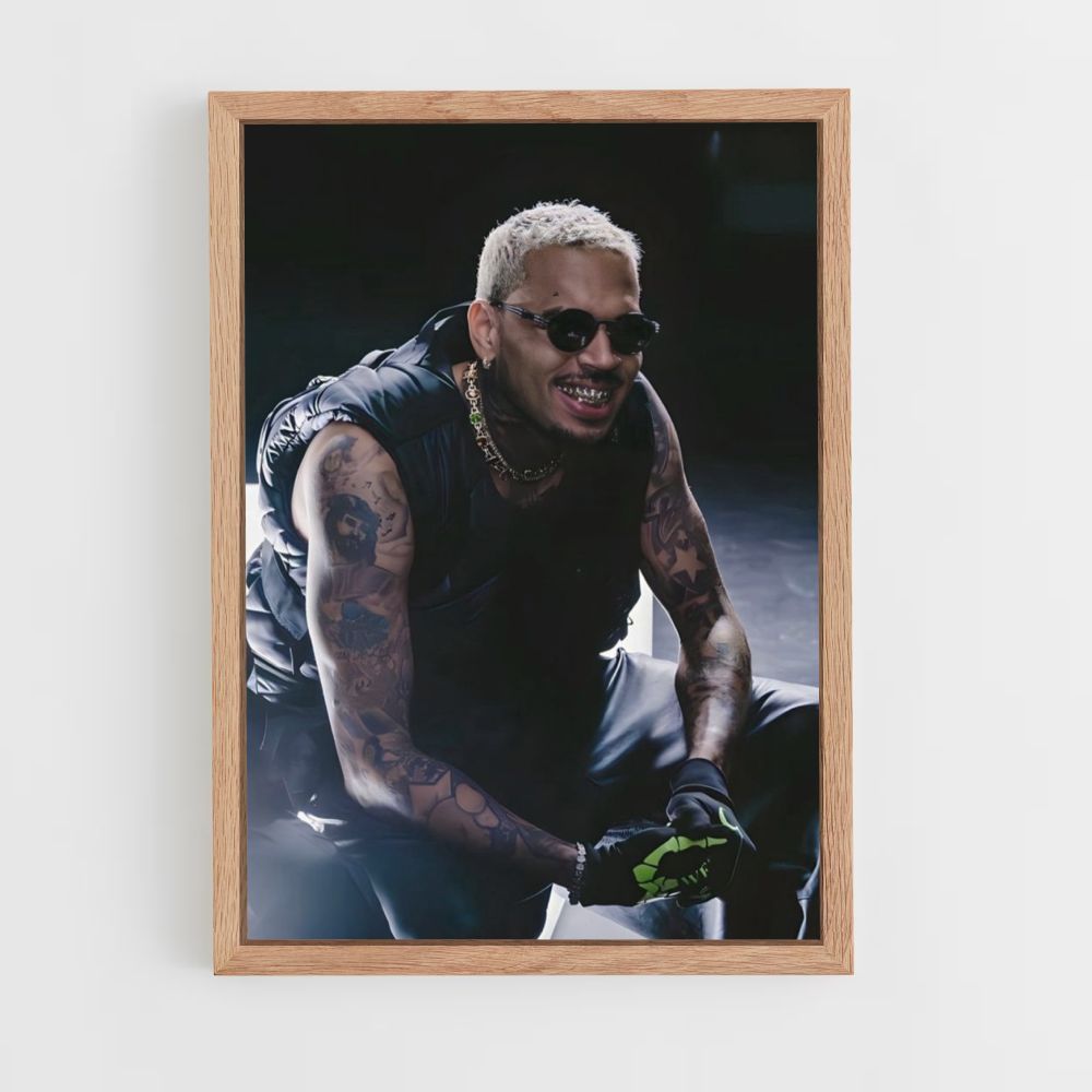 Poster Sourire Chris Brown