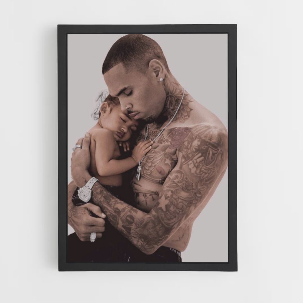 Poster Chris Brown Enfant