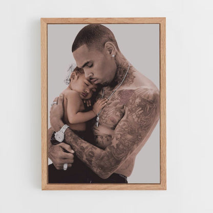 Poster Chris Brown Enfant