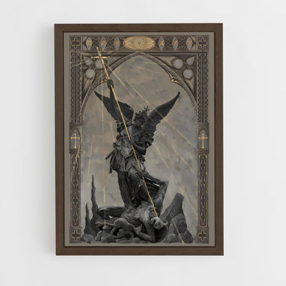 christianism-4 cadre Bois foncé