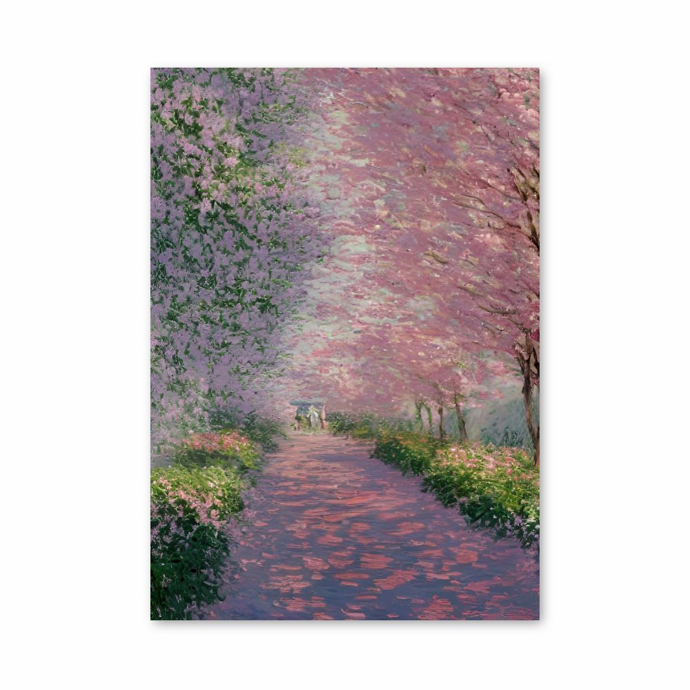 Poster Monet Fleurs de cerisiers