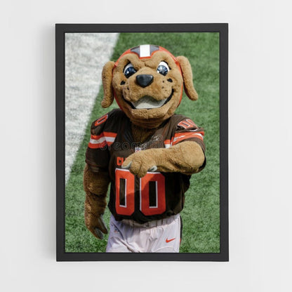 Poster Mascotte Cleveland Browns