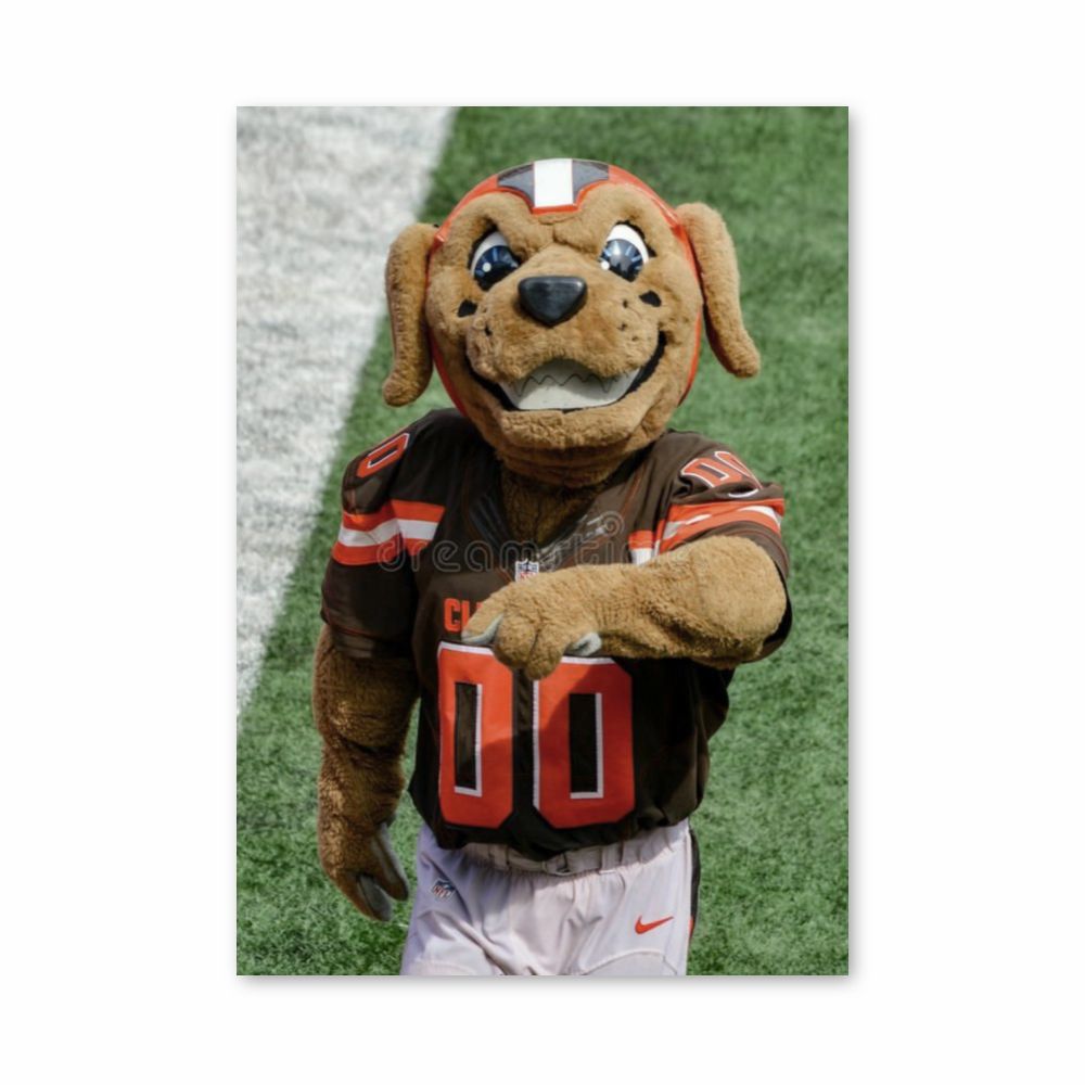 Poster Mascotte Cleveland Browns