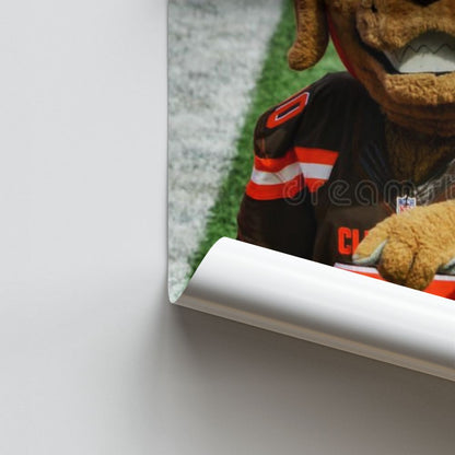 Poster Mascotte Cleveland Browns