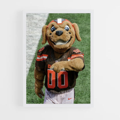 Poster Mascotte Cleveland Browns