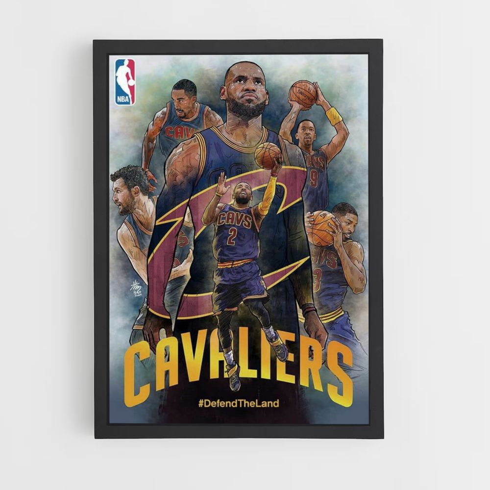 Poster Cleveland Cavaliers Équipe