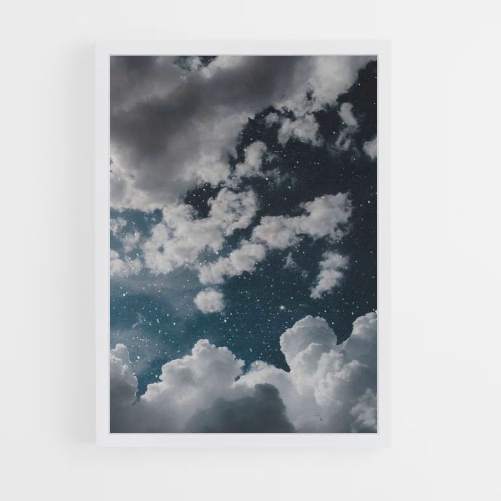 Poster Nuages Nuit