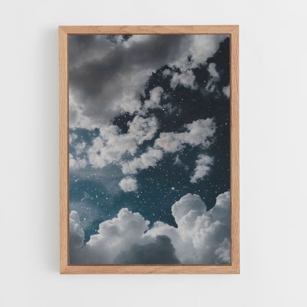 Poster Nuages Nuit