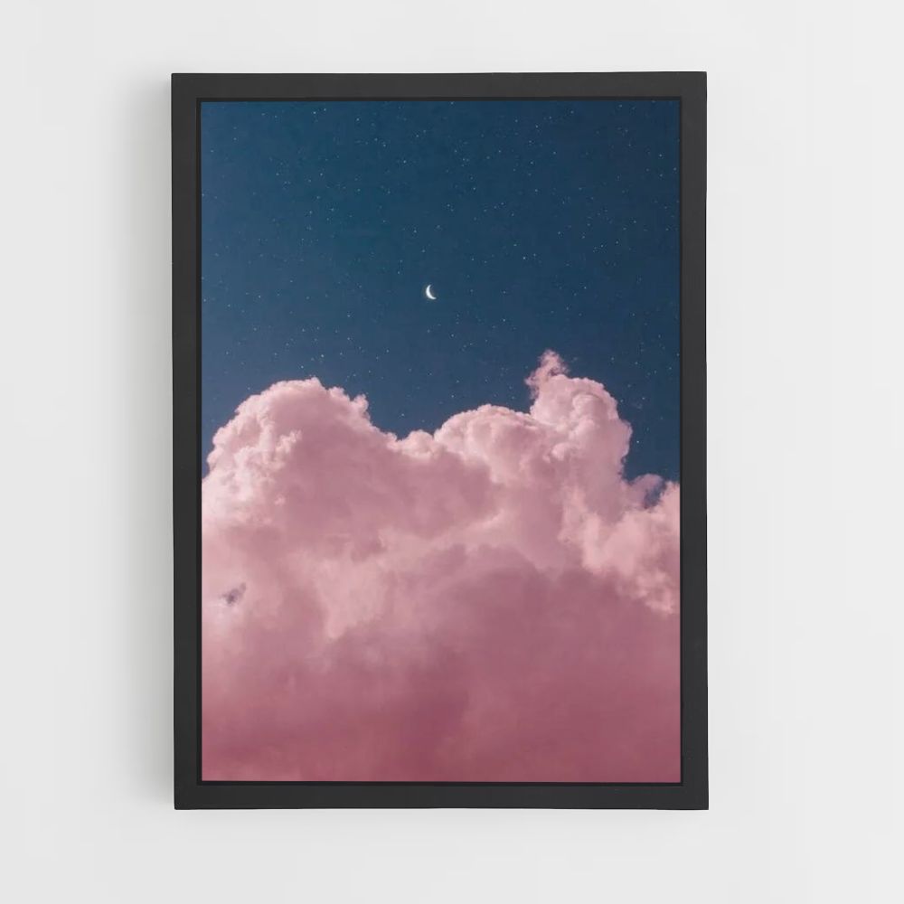 Poster Nuages Lune