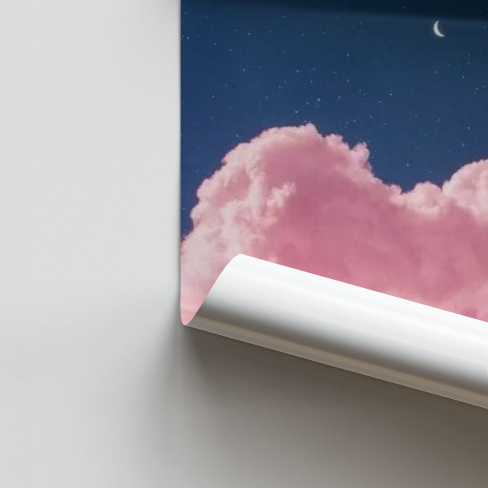 Poster Nuages Lune