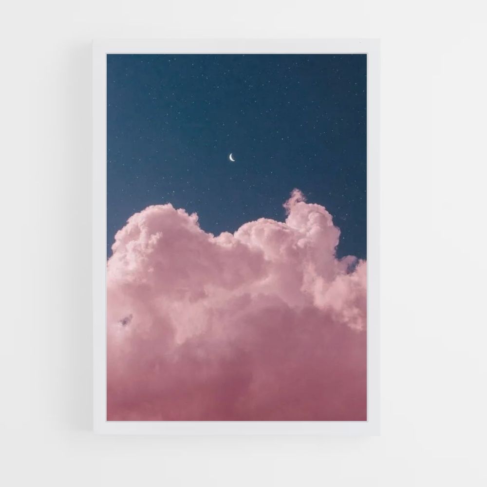 Poster Nuages Lune