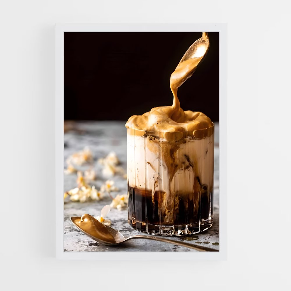 coffee-5 cadre Blanc
