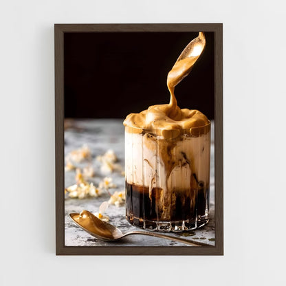 coffee-5 cadre Bois foncé