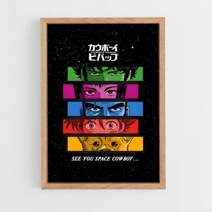 cowboy-bebop-1 cadre Bois clair