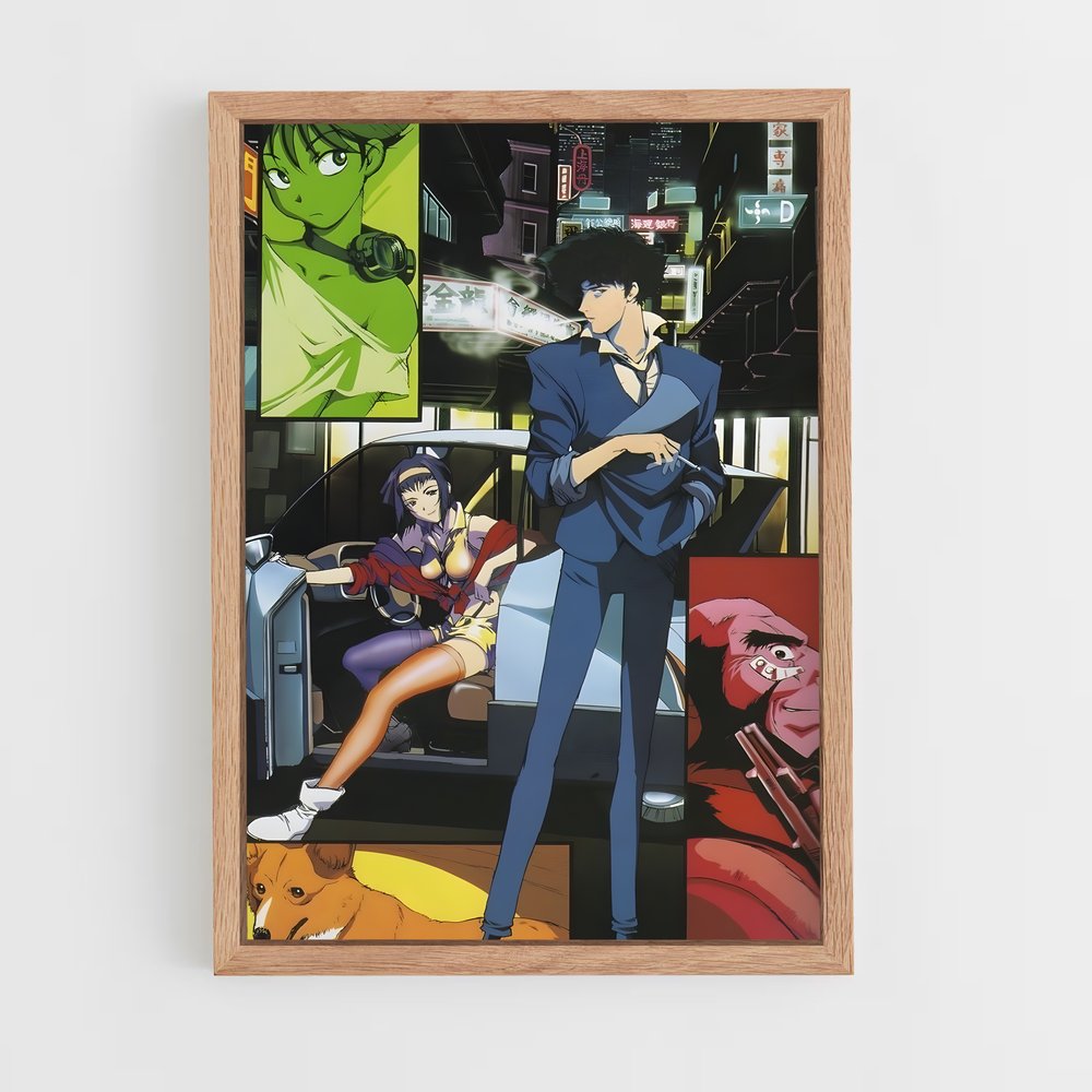 cowboy-bebop-12 cadre Bois clair