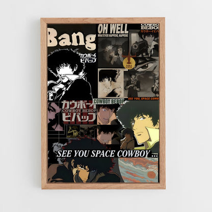 cowboy-bebop-17 cadre Bois clair