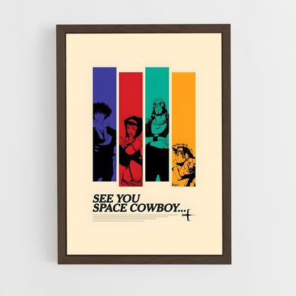 cowboy-bebop-19 cadre Bois foncé