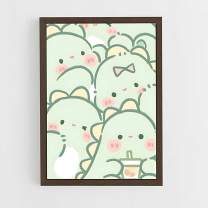 cute-animals-15 cadre Bois foncé