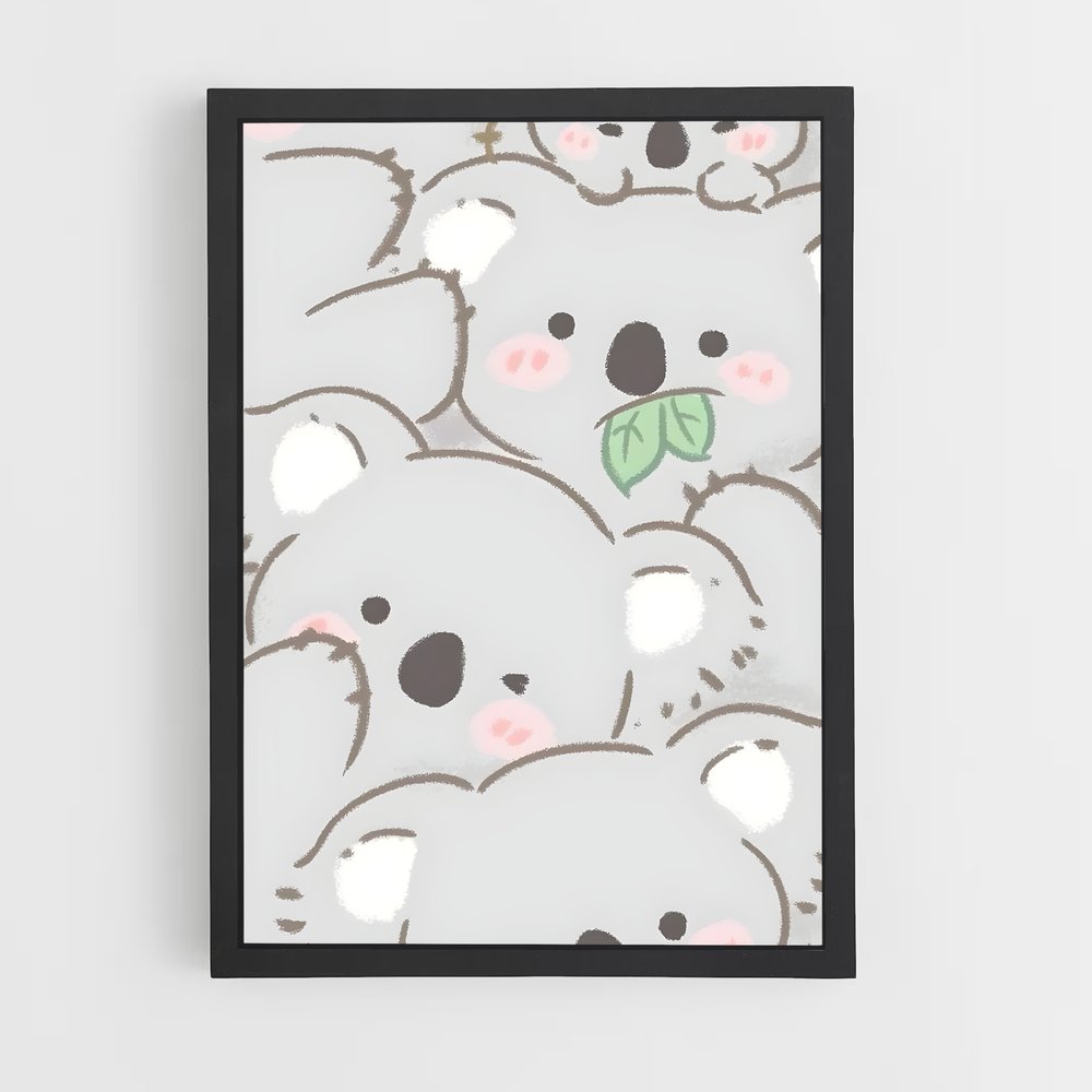 cute-animals-4 cadre Noir