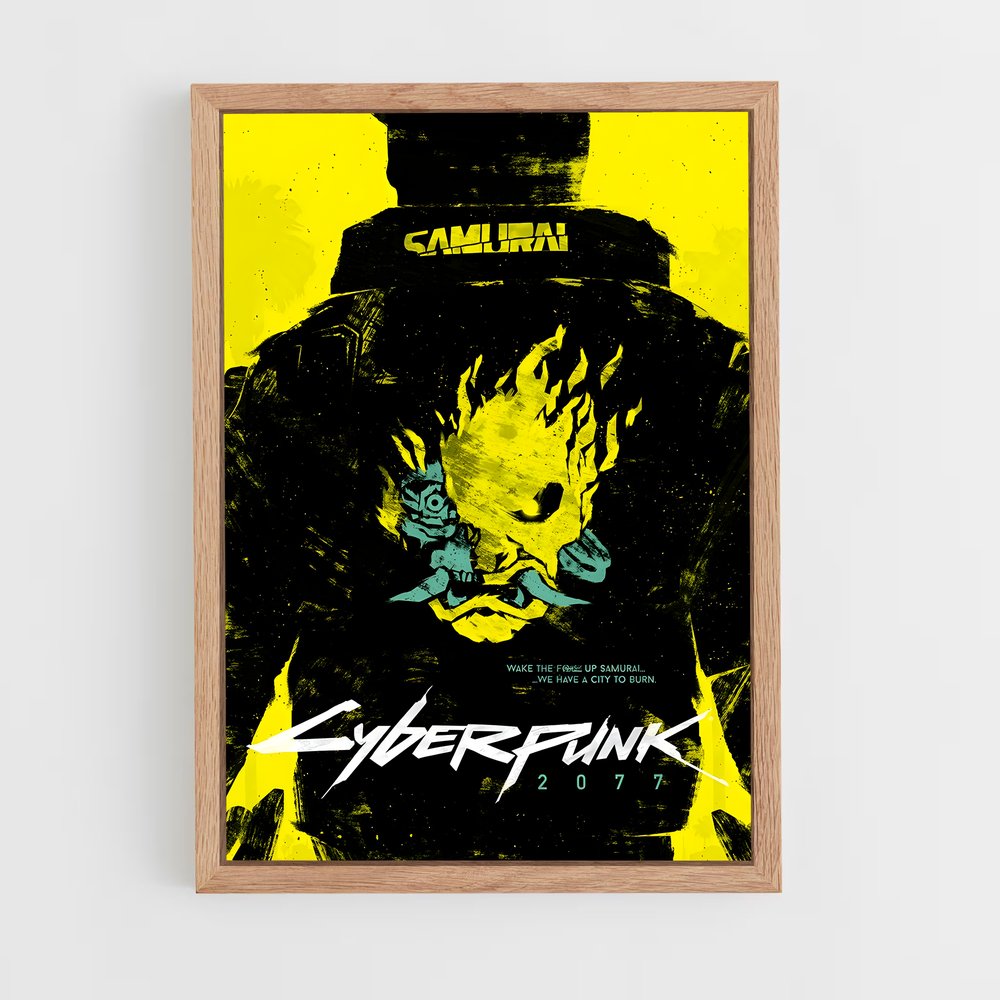 cyberpunk-16 cadre Bois clair