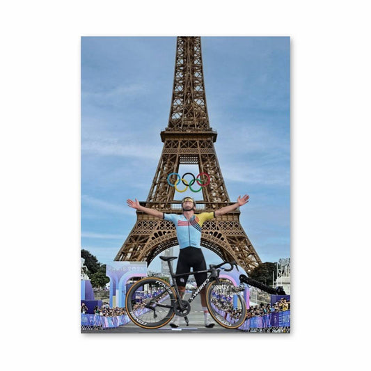 Poster Cyclisme Tour Eiffel