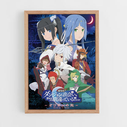 danmachi-1 cadre Bois clair