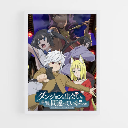 danmachi-2 cadre Blanc
