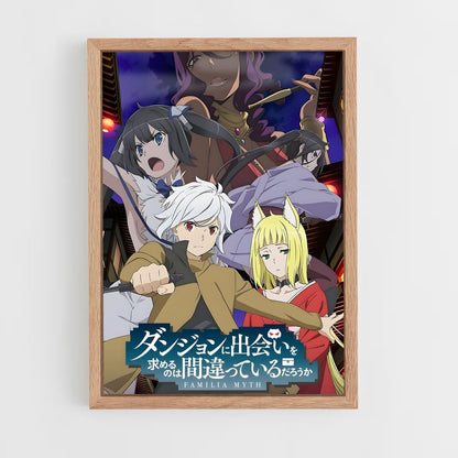 danmachi-2 cadre Bois clair