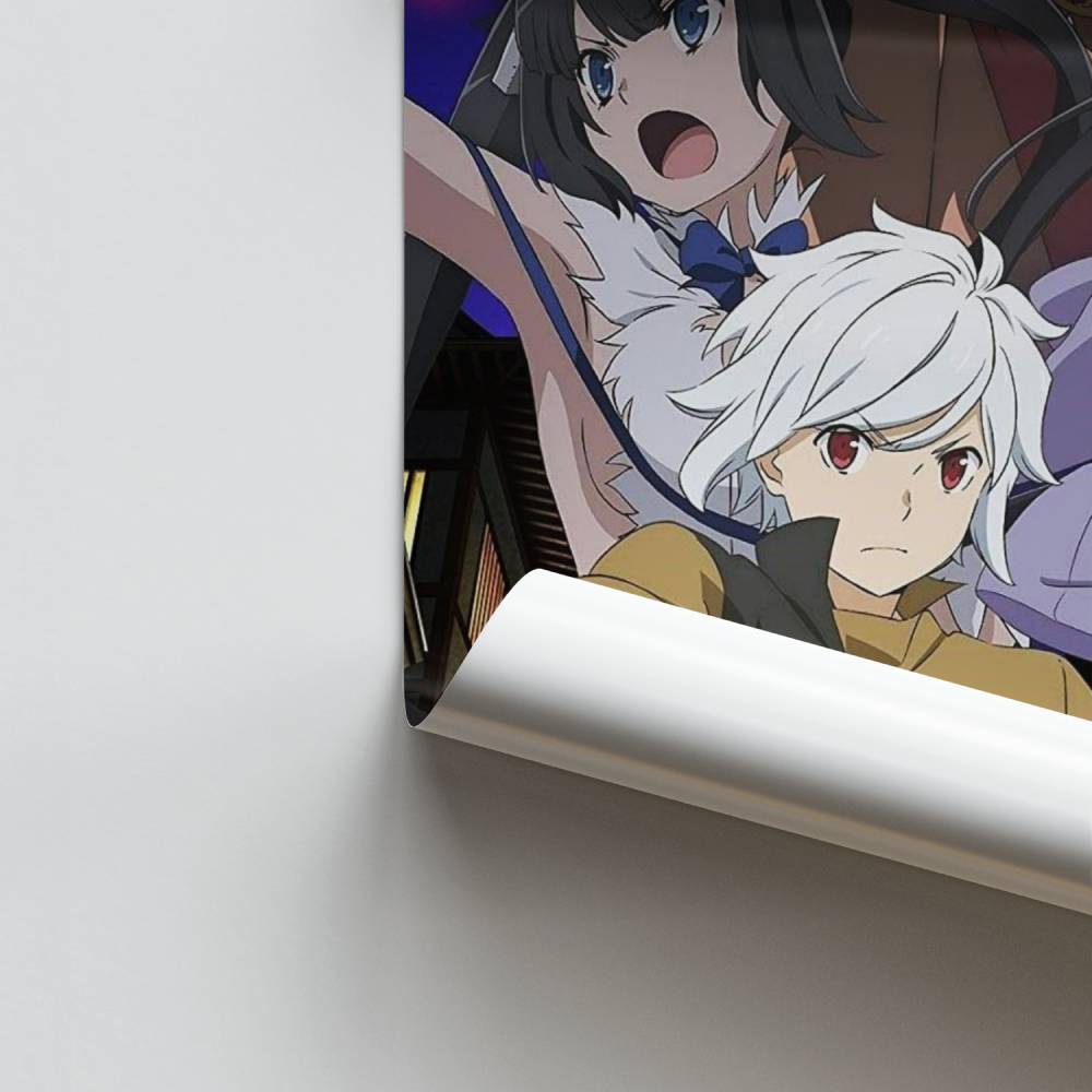 Poster Danmachi Myth Familia