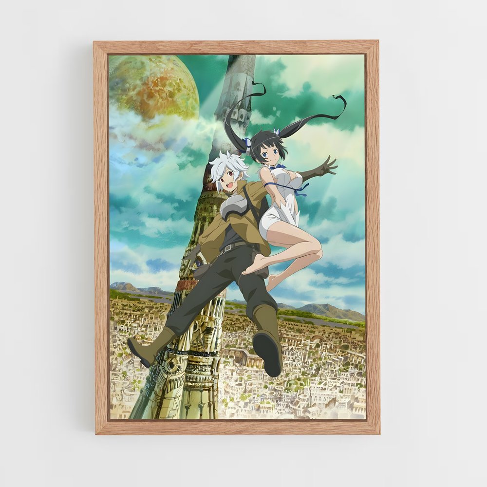 danmachi-5 cadre Bois clair