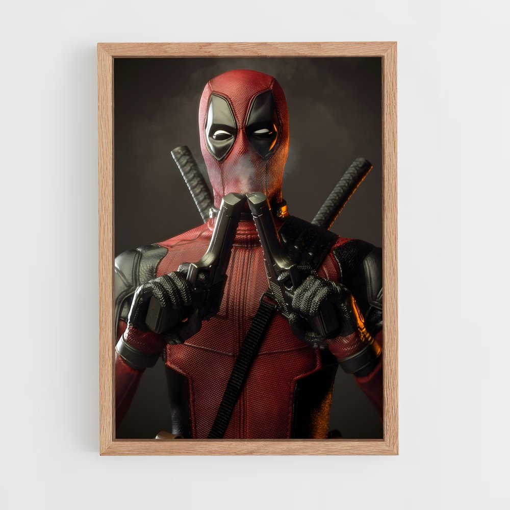 deadpool-4 cadre Bois clair