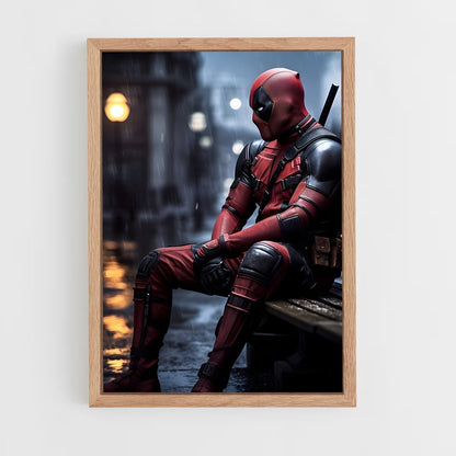 deadpool-7 cadre Bois clair