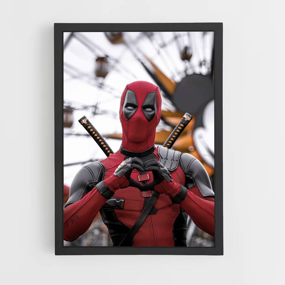 Poster Deadpool Coeur