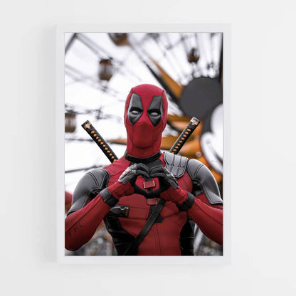 Poster Deadpool Coeur