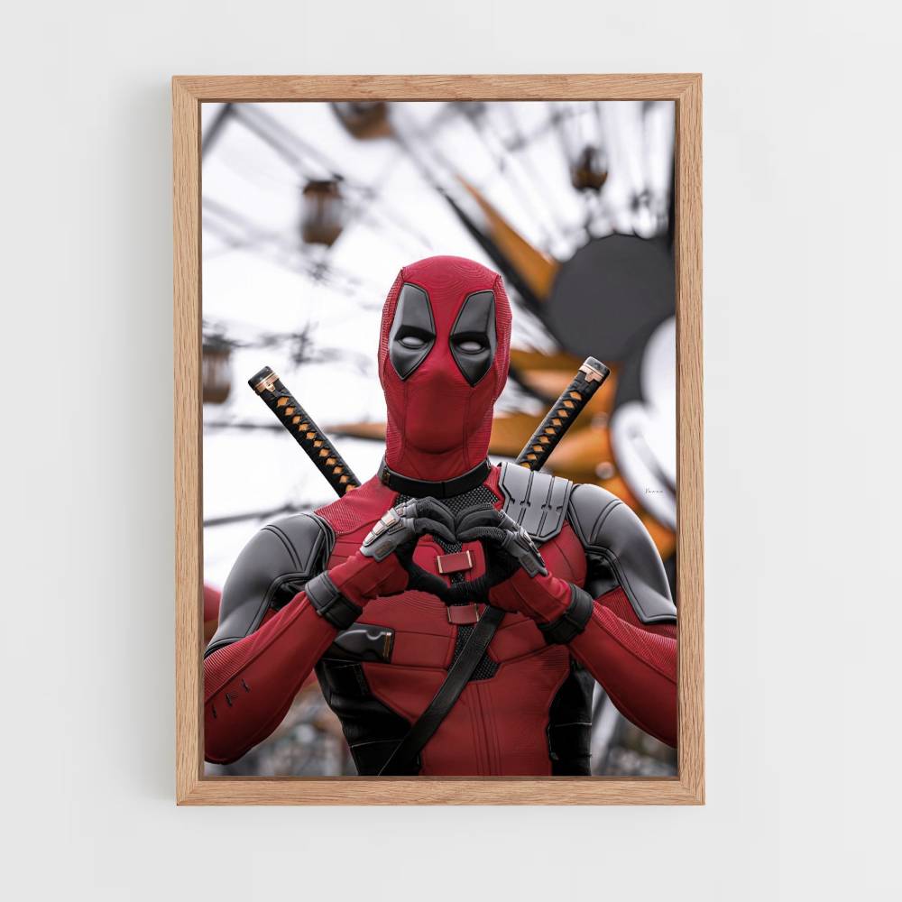 Poster Deadpool Coeur