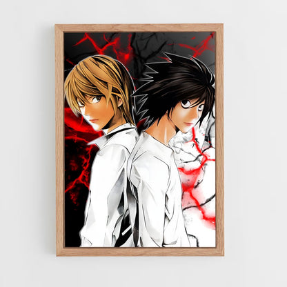 deathnote-1 cadre Bois clair